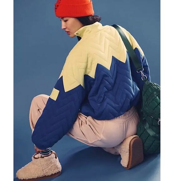 🆕Free People Pullover Zig Zag Dandelion Combo SZ S NWOT - Picture 2 of 11